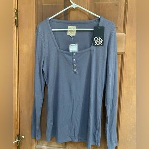NWT Chaser shirt with square neck